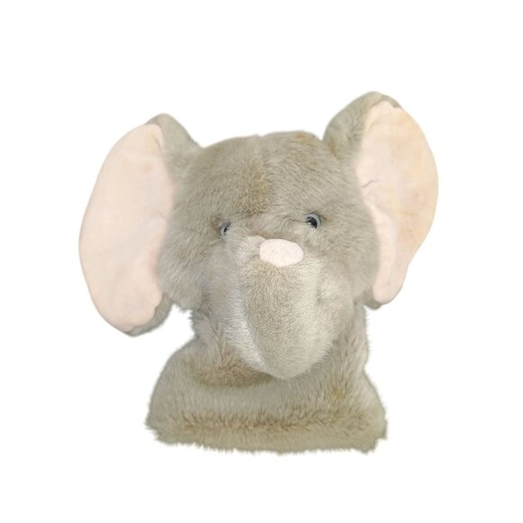 Vintage Dakin Elephant Hand Puppet Plush Stuffed Animal 1985 Interactive Play - Picture 1 of 8
